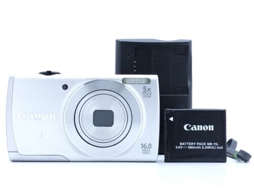 Canon PowerShot A2600 Silver 16.0MP 5x Zoom Compact Digital Camera from Japan