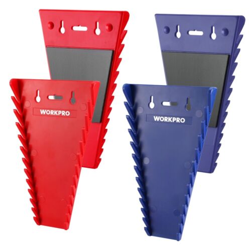 WORKPRO 4PCS Wrench Organizer Holde Trays Rail Storage Rack Sorter Socket Holder