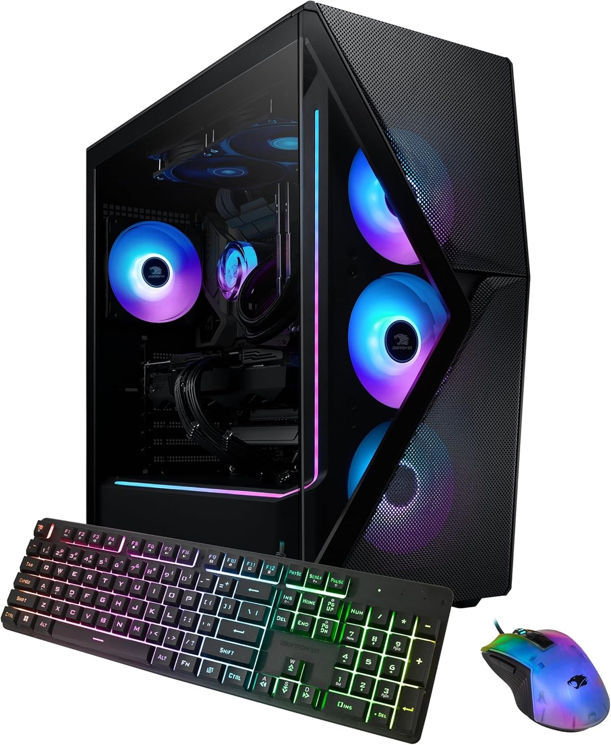 iBUYPOWER Slate 8 MESH Gaming PC Desktop Computer (AMD Ryzen 9 9900X CPU, AMD Radeon RX 7900GRE 16GB GPU, 32GB DDR5 Non-RGB 5200MHz RAM (16×2), 1TB NVMe SSD, WiFi Ready, Windows 11 Home) – SMA9R79G02