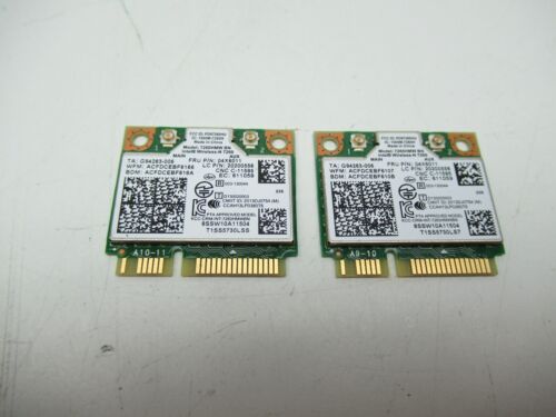 Lot of 2 Intel Wireless-N 7260 7260HMW-BN 04X6011 WIFI Card