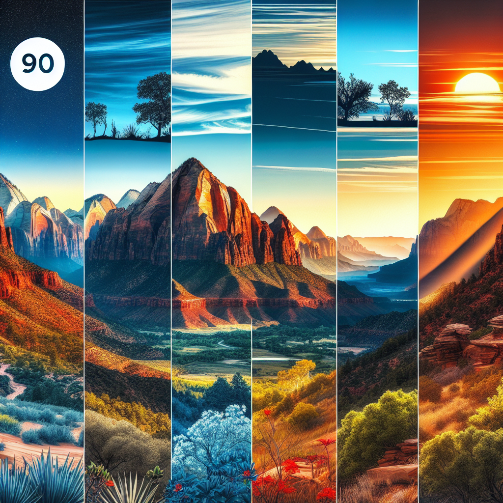 From Sunrise to Sunset: 90 Days of Beauty in Zion National Park