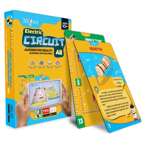 Electric Circuit Ar Learning Kit – Interactive Augmented Reality Flashcards f…