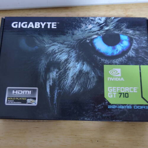 GIGABYTE 2GB RAM Gaming graphics card GV-N710D3-2GL REV2.0 thin design New