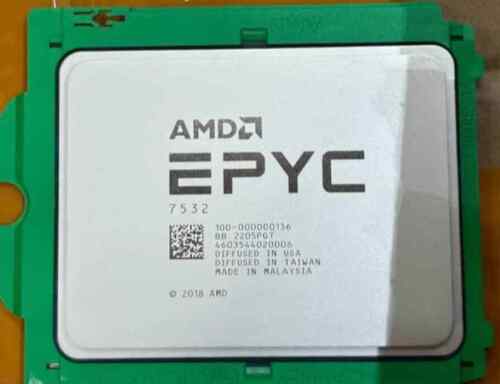 AMD EPYC 7532 Rome CPU processor 32 cores 64 threads 2.4-3.3GHZ SP3