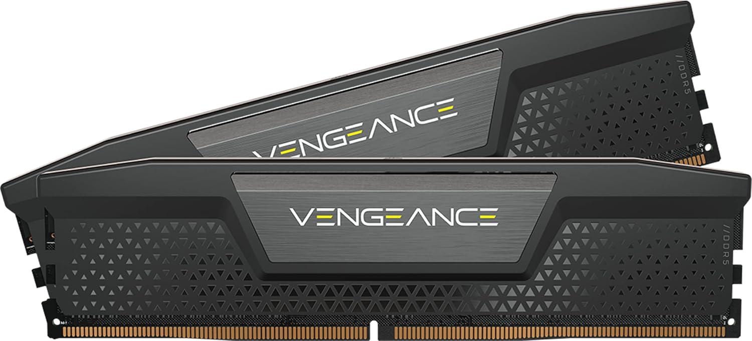 CORSAIR VENGEANCE DDR5 RAM 64GB (2x32GB) 6400MHz CL32-40-40-84 1.40V Intel XMP Desktop Computer Memory – Black (CMK64GX5M2B6400C32)