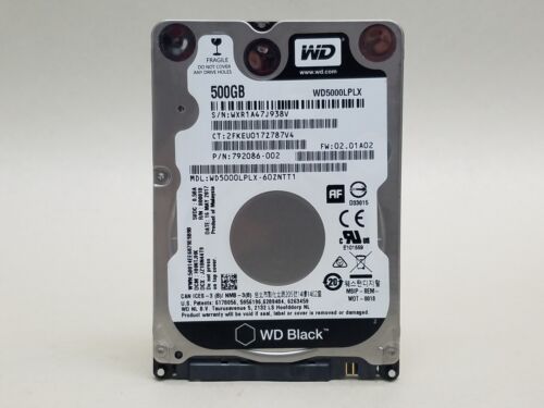 Western Digital WD Black WD5000LPLX 500 GB 2.5 in SATA III Hard Drive