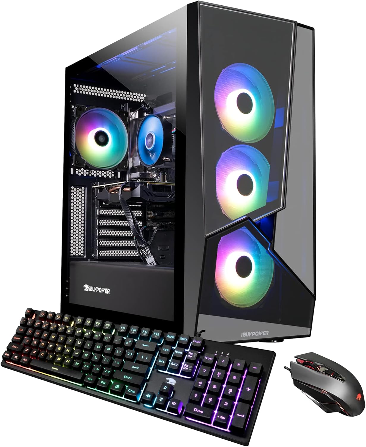 iBUYPOWER Pro Gaming PC Computer Desktop SlateMR 215a (AMD Ryzen 5 5600G 3.9 GHz,AMD Radeon RX 6600XT 8GB, 16GB DDR4, 480 GB SSD, WiFi Ready, Windows 11 Home)