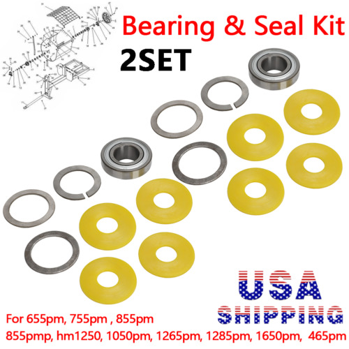 (4 Pack) Front Wheel Bushing Fits Troy-Bilt Bad Boy TB30 TB42 TB46 TB2450 TB2246