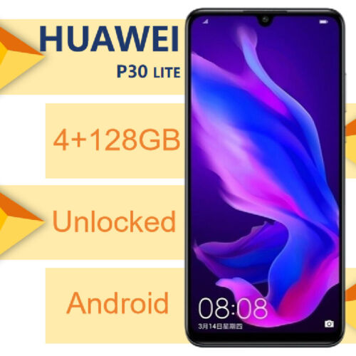 New Unlocked Huawei P30 Lite 4+128GB 6.15inch 3340mAh with Google Services