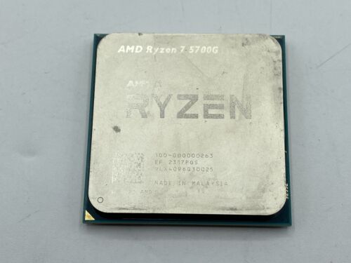 AMD 100-100000263 Ryzen 7 5700G 8 Core 3.8GHz CPU for Parts/Not Working Read