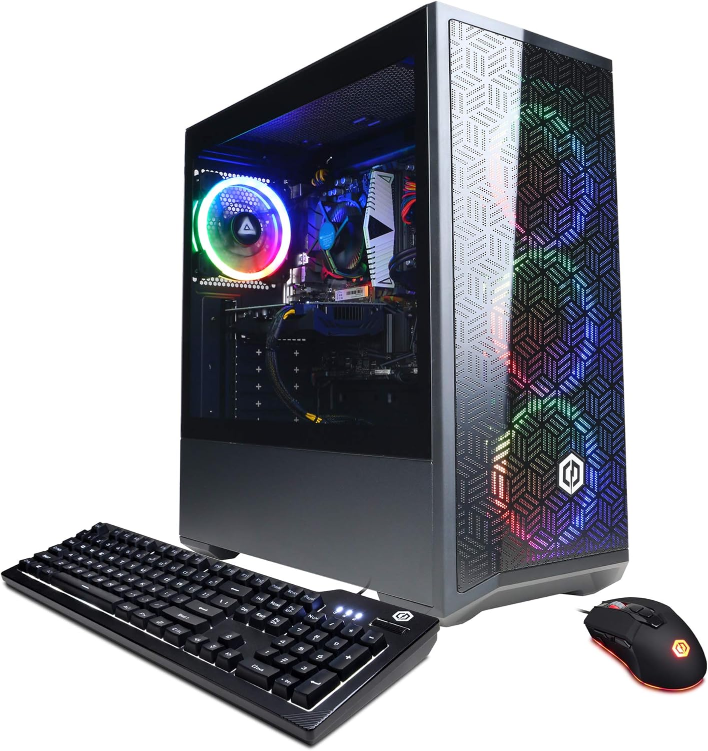 CyberpowerPC Gamer Xtreme VR Gaming PC, Intel Core i5-13400F 2.5GHz, GeForce RTX 4060 8GB, 16GB DDR5, 2TB NVMe SSD, Wi-Fi Ready & Windows 11 Home (GXiVR8060A18),Black