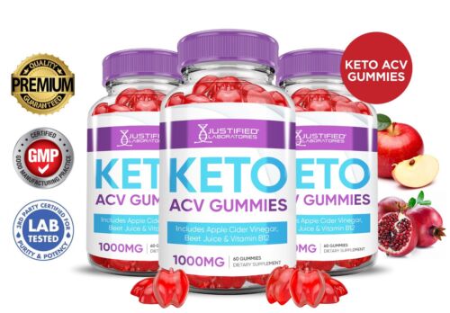 Keto ACV Gummies 1000MG Advanced Apple Cider Vinegar 180 Gummys