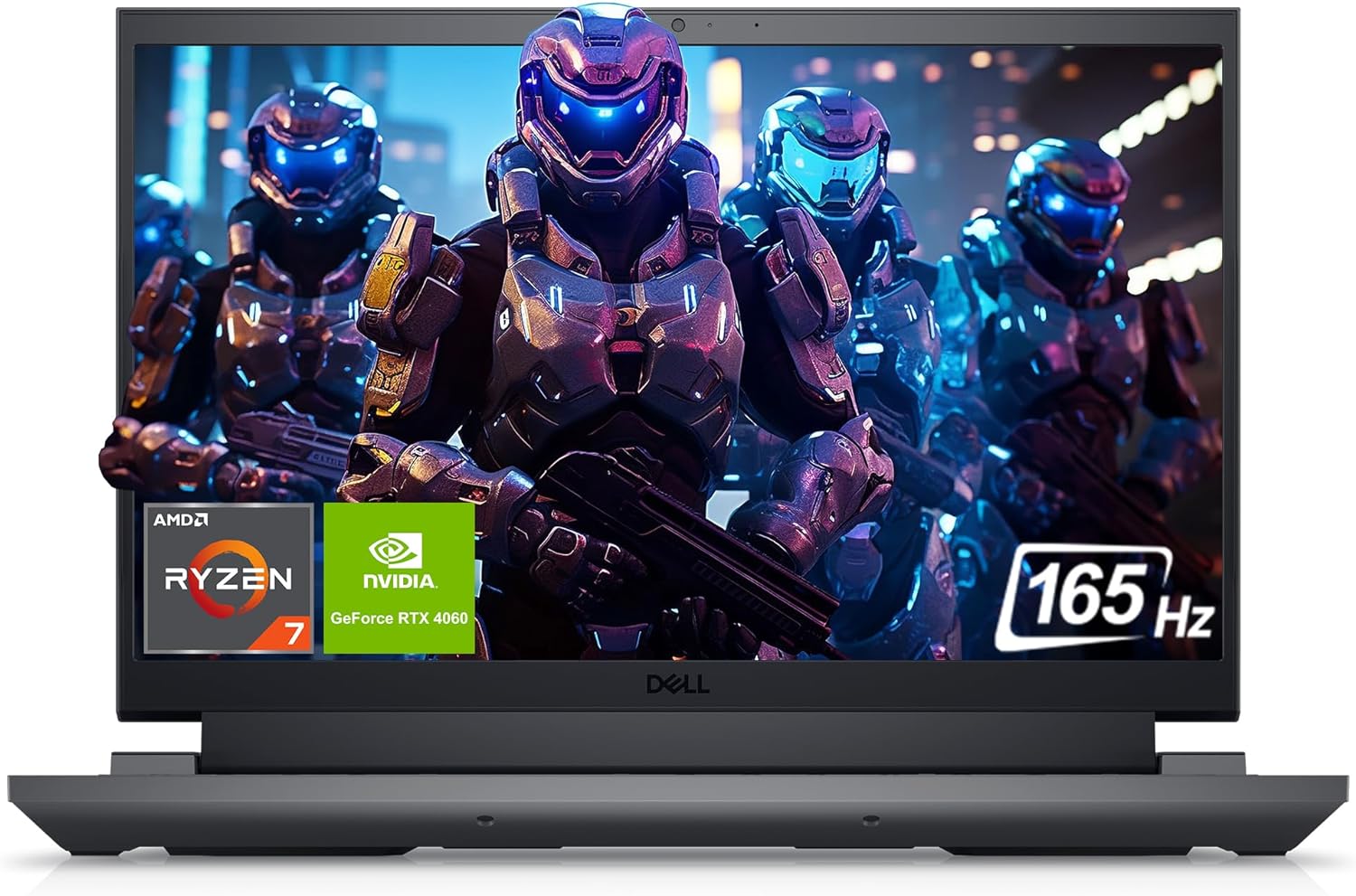 Dell G15 5535 Gaming Laptop, 15.6″ FHD Display, AMD Ryzen 7 7840HS, 32 GB DDR5 RAM, 2 TB PCIe SSD, NVIDIA GeForce RTX 4060, Backlit Keyboard, Windows 11 Home, Dark Shadow Gray