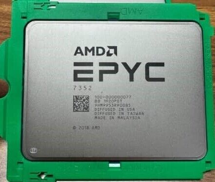 AMD EPYC 7352 Roman cpu processor 24 cores 48 threads 2.3GHZ up to 3.2GHZ 155w