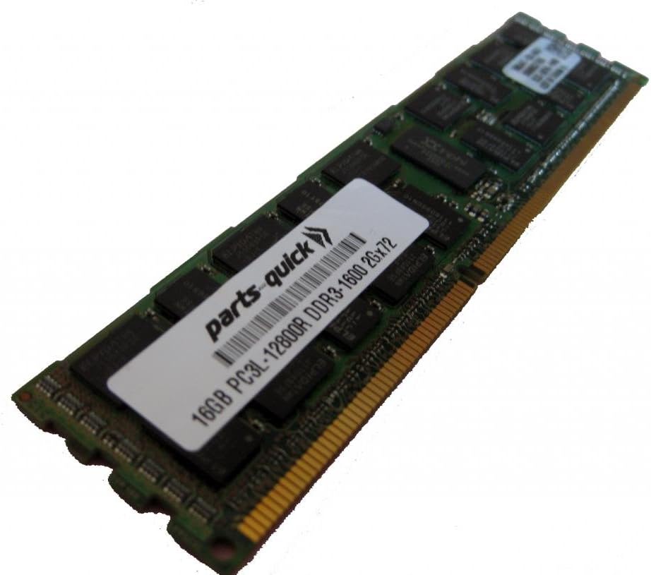 16GB Memory for HP ProLiant DL360p Gen8 (G8) Server PC3L-12800 1600MHz ECC Low Voltage Registered DIMM RAM