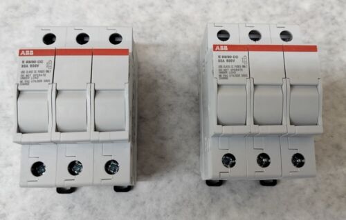 ABB E 93/30 CC Fuse Holders For Over Current & Short Circuit Protection 2 Pack