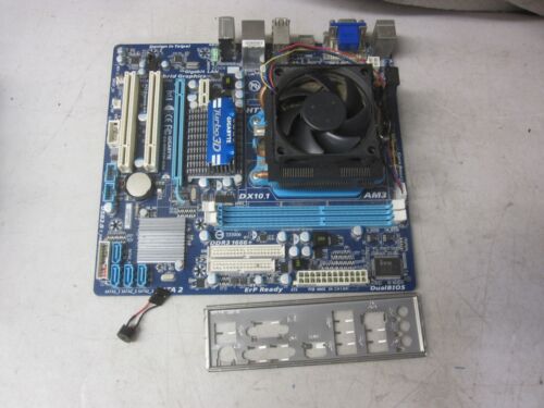 Gigabyte GA-880G-MD2H Phenom II X4 3.6GHz CPU DDR3 Motherboard w/Fan & I/O Plate