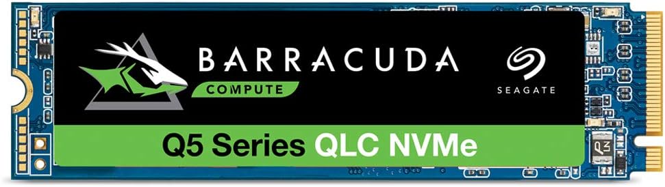 Seagate Barracuda Q5 500GB Internal SSD – M.2 NVMe PCIe Gen3 ×4, 3D QLC for Desktop or Laptop, 1-Year Rescue Services (ZP500CV3A001)