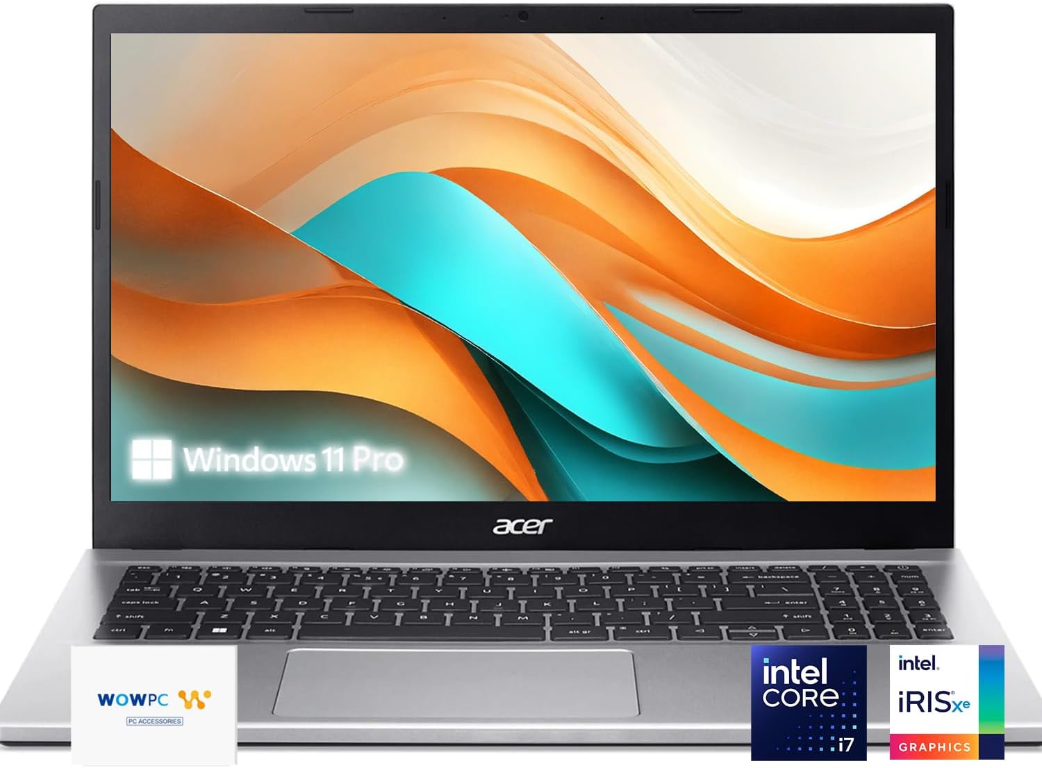 acer Aspire 3 Laptop | 15.6″ FHD | Intel Core i7-1165G7 | Quad-core | Intel Iris Xe Graphics | 36GB RAM | 1TB PCIe SSD | Wi-Fi 6 | Long Battery Life | Windows 11 Pro | w/WOWPC OS Recovery USB