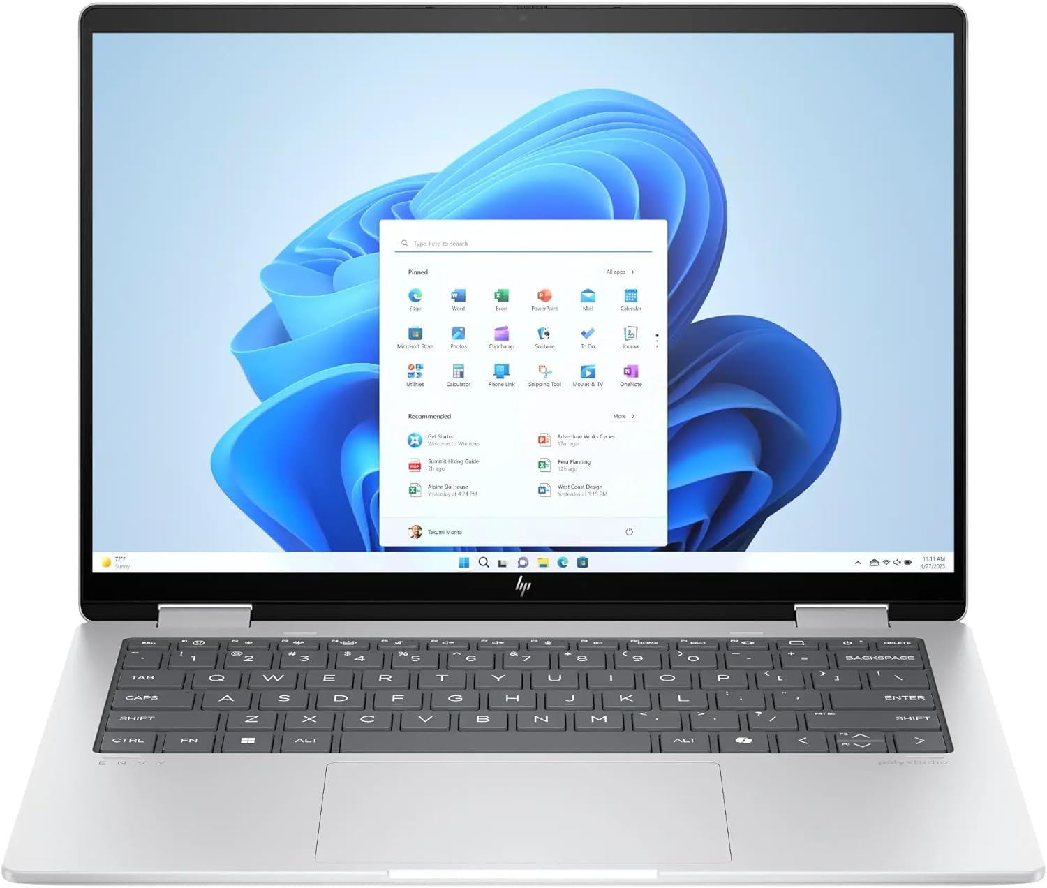 HP Envy 2-in-1 Laptop 2024 New, 14″ WUXGA IPS Touchscreen ~ AMD Ryzen 7 8840HS 8-Core ~ AMD Radeon Graphics ~ 16GB LPDDR5~1TB SSD ~ Backlit Keyboard ~ Wi-Fi 6E ~ Win11 Home WWC 32GB USB