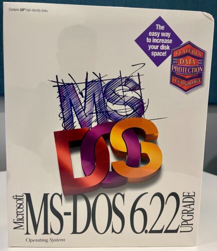 MS-DOS 6.22 Upgrade Microsoft, New / Unopened