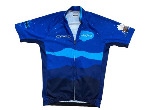 Capo Salesforce Cycling jersey Mens M Medium Made in Italy, Full zip