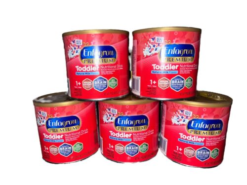 5- 24oz Cans Enfagrow Premium Toddler Natural Milk Flavor Powder