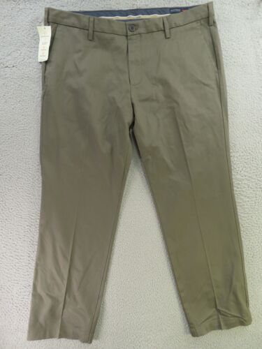 Dockers Pants Mens 40X30 Brown Straight Fit Flex Comfort Workday Chino NWT