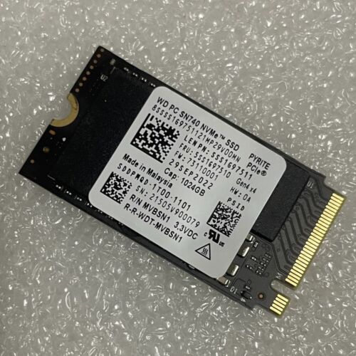 New WD SN740 1TB M.2 2242 NVMe PCIe Gen 4×4 SSD For Dell HP Lenovo Laptop