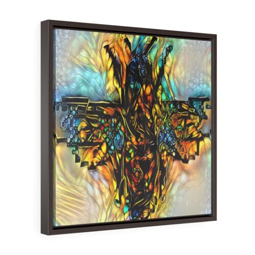 Artificial Intelligence Generated Artwork Bee Canvas Wraps 20″ Square Frame 2022