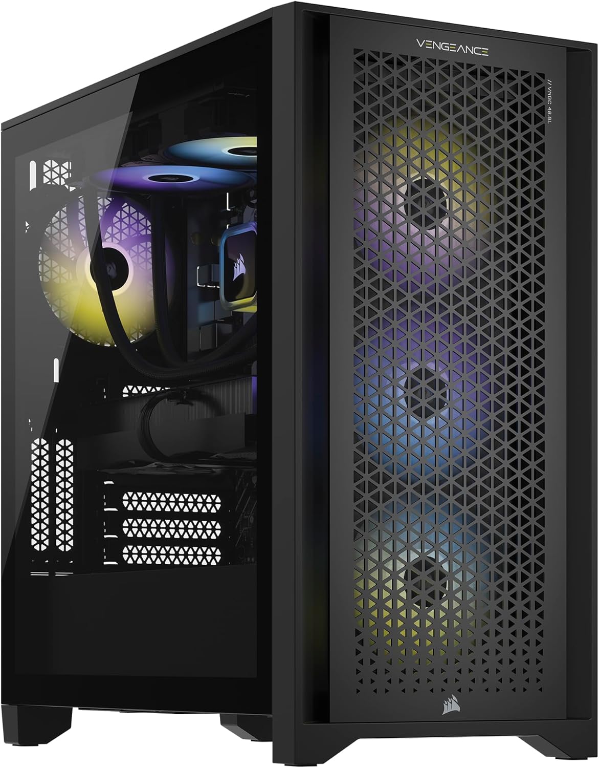 Corsair Vengeance i7500 Series Gaming PC – Liquid Cooled Intel Core i5 14600KF CPU – NVIDIA GeForce RTX 4070 Super GPU – 32GB Vengeance RGB DDR5 Memory – 1TB M.2 SSD – Black