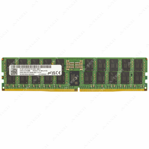 Micron 64GB DDR5 5600 PC5-44800 EC8 RDIMM Server Memory RAM MTC40F2046S1RC56BD1