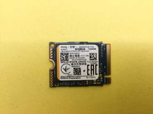 Kioxia 1TB M.2 2230 NVMe PCIe Gen4x4 Internal SSD KBG50ZNS1T02 Dell 16XVV OEM