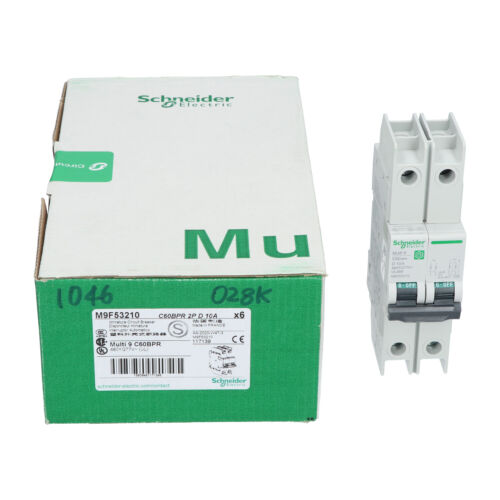 Schneider Electric M9F53210 Miniature Circuit Breaker 2P New NFP (6pcs)