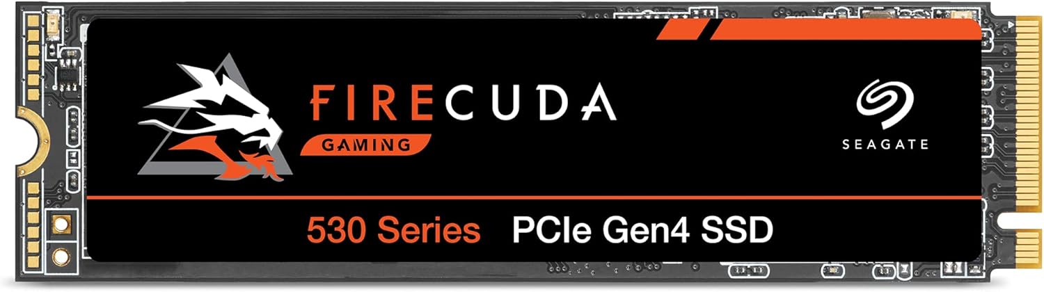 Seagate FireCuda 530 2TB PCIe Gen4 NVMe SSD – 7300MB/s, PS5 Compatible, 1275TBW, 3yr Rescue