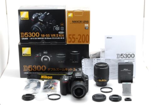 【Near MINT】Nikon D5300 Digital SLR Camera AF-S DX  18-55/55-200㎜ VR From Japan