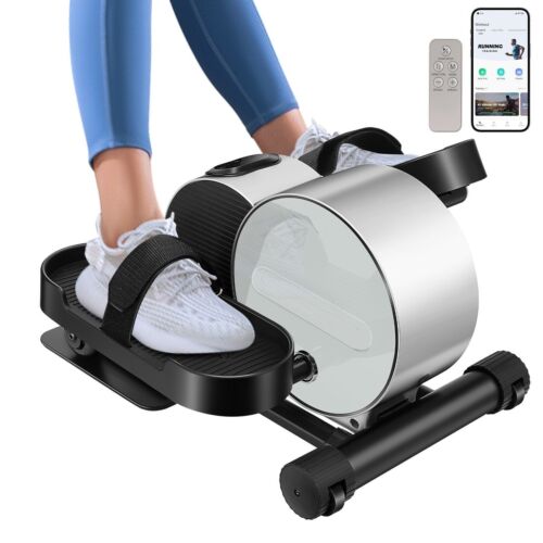 Under Desk Elliptical Machine Electric Seated Leg Foot Pedal Exerciser w/ Remote