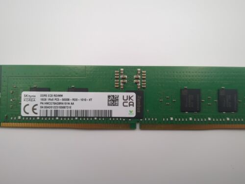 SK hynix 16GB DDR5 5600MHz Server RDIMM  RAM1Rx8 PC5-5600B-RD0 HMCG78AGBRA191N