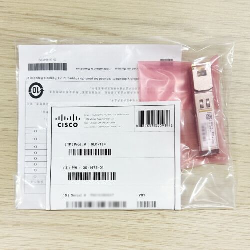 Cisco GLC-TE 1000BASE-T SFP, 100m, Copper, RJ45