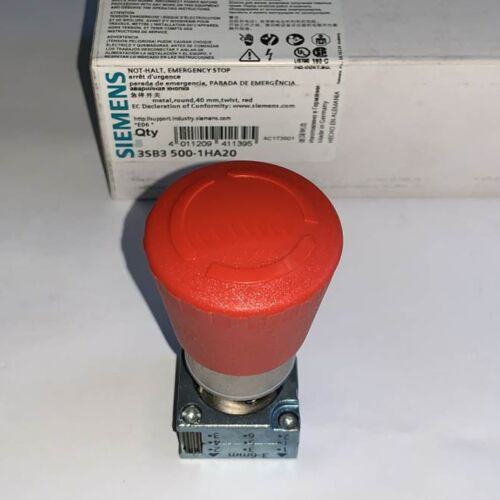 1Pcs SIEMENS 3SB3500-1HA20 NEW Emergency Stop Switch