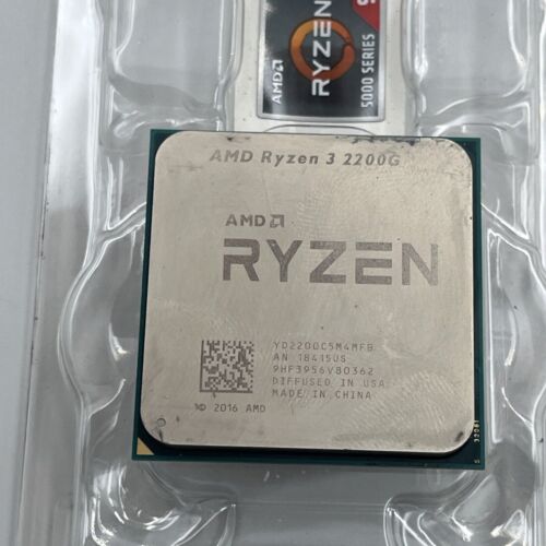 AMD Ryzen 3 2200G CPU Processor (3.5GHz, 4 Cores, Socket AM4)