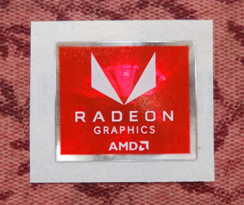 AMD Radeon Graphics Sticker 16.5 x 19.5mm New Version Case Badge