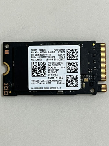 Samsung PM9B1 MZ-AL41T00 1TB M.2 2242 NVMe PCIe Gen4x4 SSD For HP Lenovo Laptop