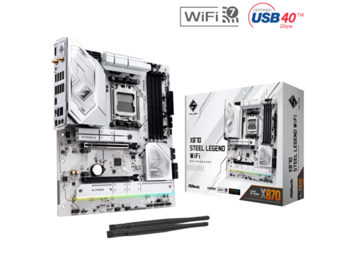 ASRock X870 STEEL LEGEND WIFI AM5 AMD X870 SATA 6Gb/s ATX Motherboard