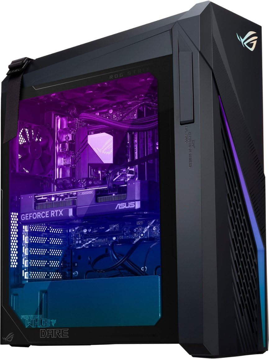 ASUS ROG Strix G16CH Desktop 2TB SSD 192GB DDR5 RAM Win 11 Pro (Intel 14th Gen Core i7-14700K Processor Turbo Boost to 5.60GHz, NVIDIA GeForce 4060 Ti RTX 8GB GDDR6) Gaming PC Computer