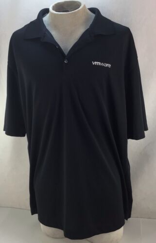 Nike Dri-Fit Golf Polo Shirt Black Men’s Size XL VMware Casual New W Tags