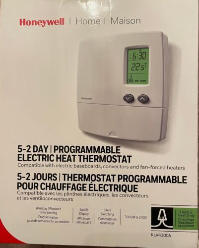 Honeywell 5-2 Day Programmable Line Volt Thermostat (RLV4300A),  Slightly Used