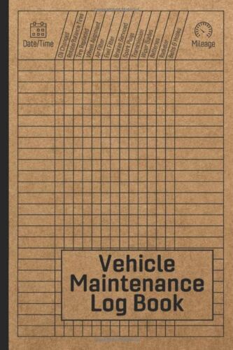 Vehicle Maintenance Log Book: Car Repair Journal / Automotive Service Record Boo