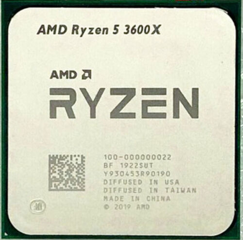 AMD Ryzen 5 3600X R5-3600X 3.8GHz 6Core 12Thr 32M Socket AM4 CPU Processor