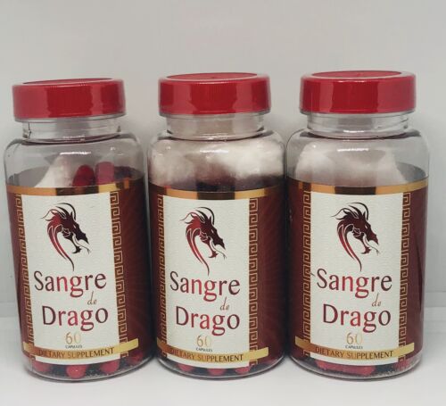 3 Sangre De Drago Dragons Blood Tree Sap Wound Healing Support Treatment Pills